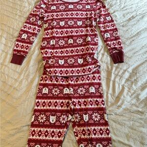 Old Navy Maternity Red Polar Bear Pajama Set